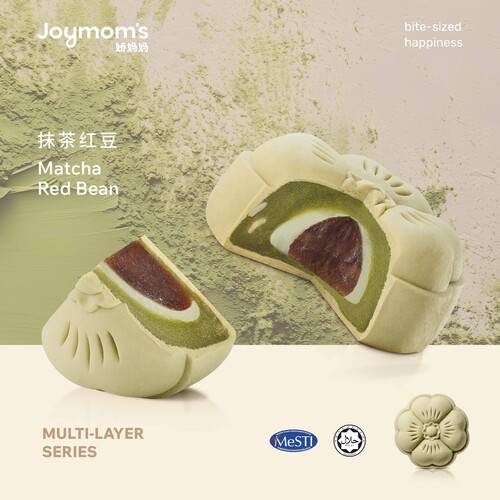 Multi Layer Mooncake - Matcha Red Bean